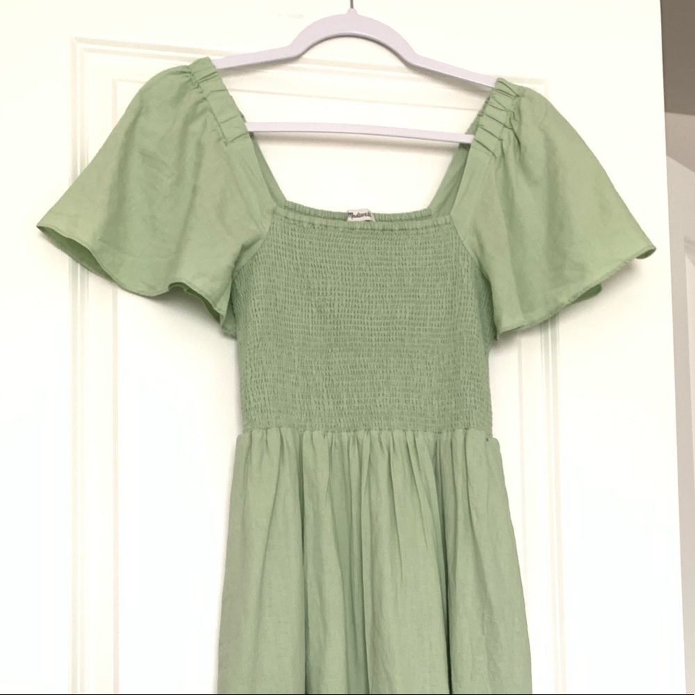 Madewell Lucie Smocked Midi Dress - Picture 3 of 4